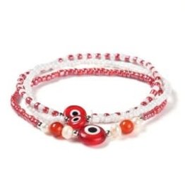 Bracelet - Orange Evil Eye Set - BRE1