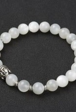 White Moonstone Stretch Bracelet