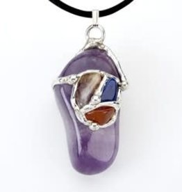 Mindfulness Gem Drop Pendant - AG33