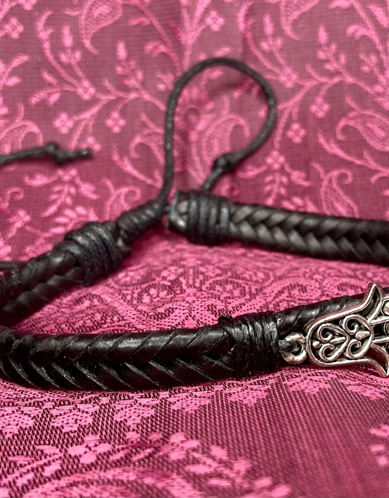 Bracelet - Hamsa Leather - B2255
