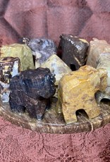 Incense Holder - Elephant Soapstone Burner - 6714