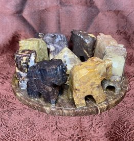 Incense Holder - Elephant Soapstone Burner - 6714