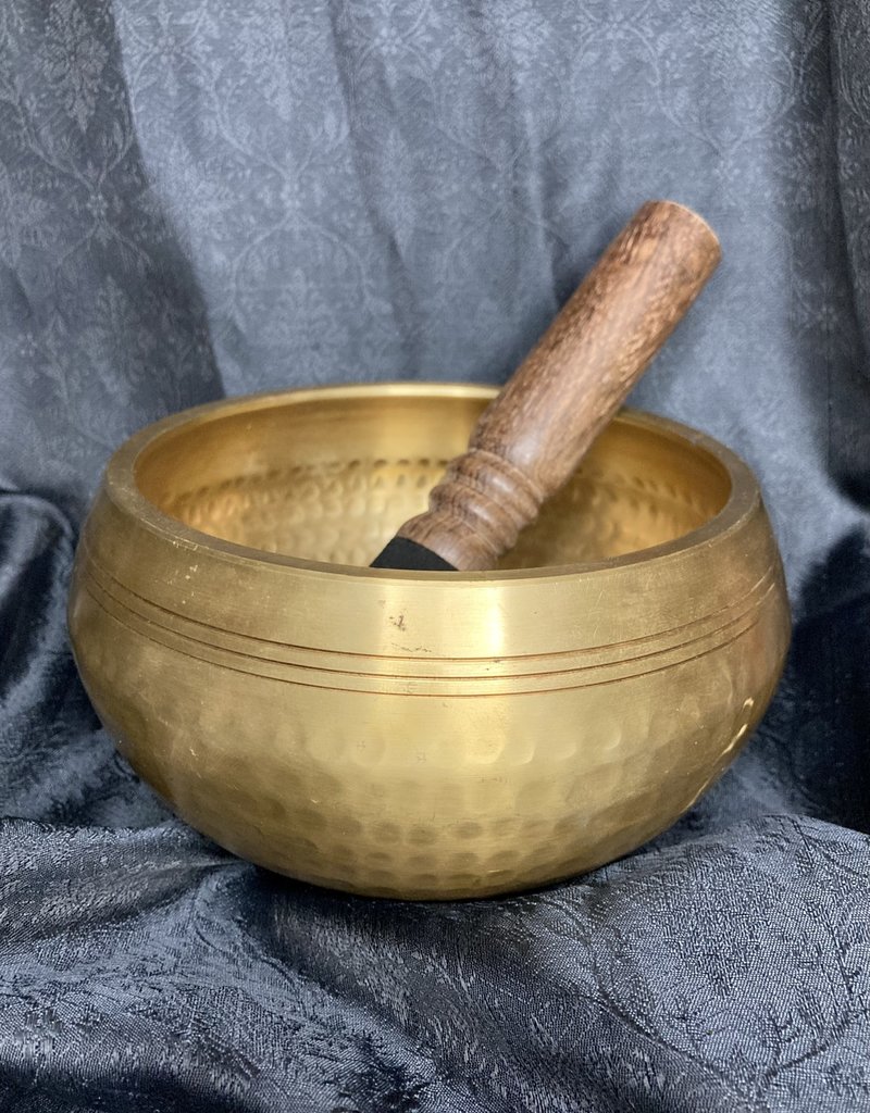 Singing Bowl - Hand Hammered - 5.75 x 3 inches - 6734