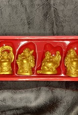 Statue - Happy Buddha - Gold - 4129 (Full Set)