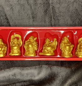Statue - Happy Buddha - Gold - 4129 (Full Set)