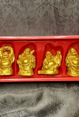 Statue - Happy Buddha - Gold - 4129 (Full Set)