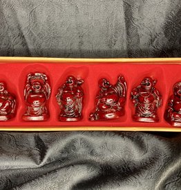 Statue - Happy Buddha - Mahogany - 4131 (Full Set)