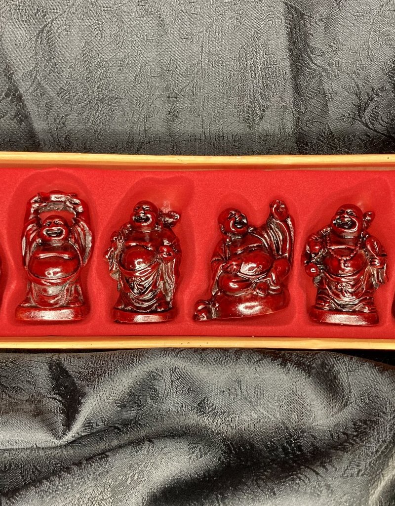 Statue - Happy Buddha - Mahogany - 4131 (Full Set)