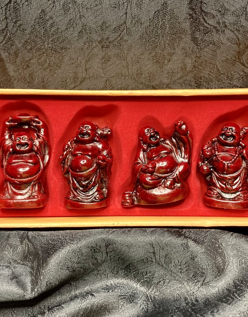 Statue - Happy Buddha - Mahogany - 4131 (Full Set)