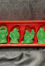 Statue - Happy Buddha - Green - 4130 (Full Set)