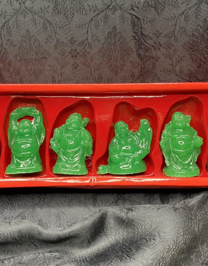 Statue - Happy Buddha - Green - 4130 (Full Set)