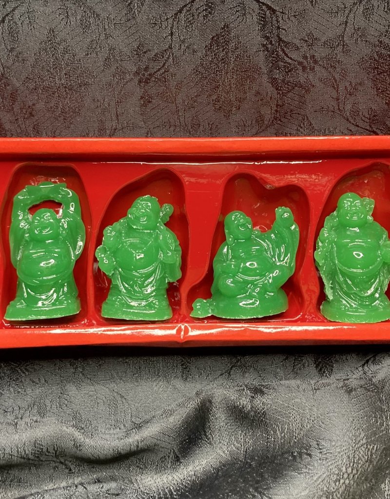 Statue - Happy Buddha - Green - 4130 (Full Set)