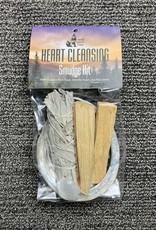 Kit - Heart Cleansing - Shell, Sage, Clear Quartz, Palo Santo -  CK116