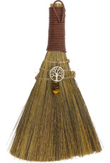 Wicca Broom - Tree of Life with Tiger Eye