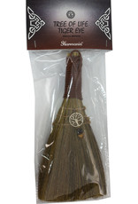 Wicca Broom - Tree of Life with Tiger Eye
