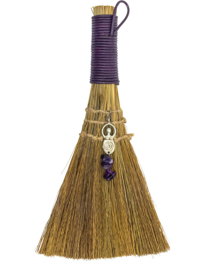 Wicca Broom - Goddess with Amethyst