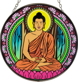 Glass Suncatcher- Buddha- 6 inches