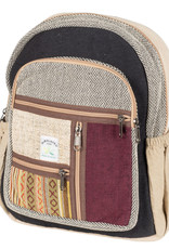 Backpack - Black and Zig Zag Hemp