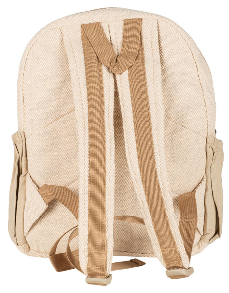 Backpack - Black and Zig Zag Hemp