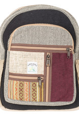 Backpack - Black and Zig Zag Hemp