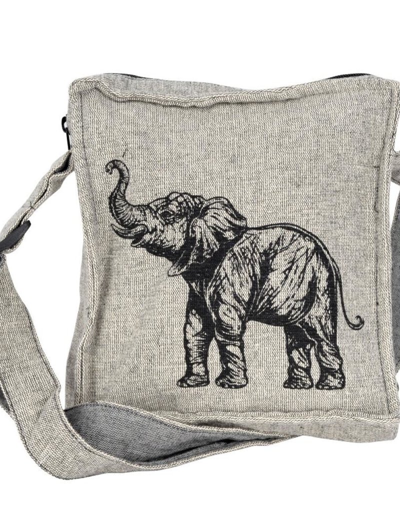 Bag Elephant Crossbody Zipper Closure 8 x 9 x 2 inches