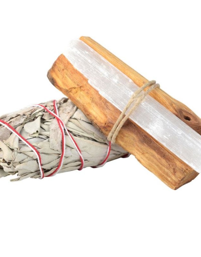 Kit - Abundance - Sage, Palo Santo and Selenite Stick