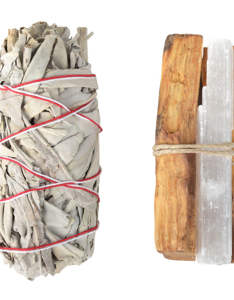 Kit - Abundance - Sage, Palo Santo and Selenite Stick