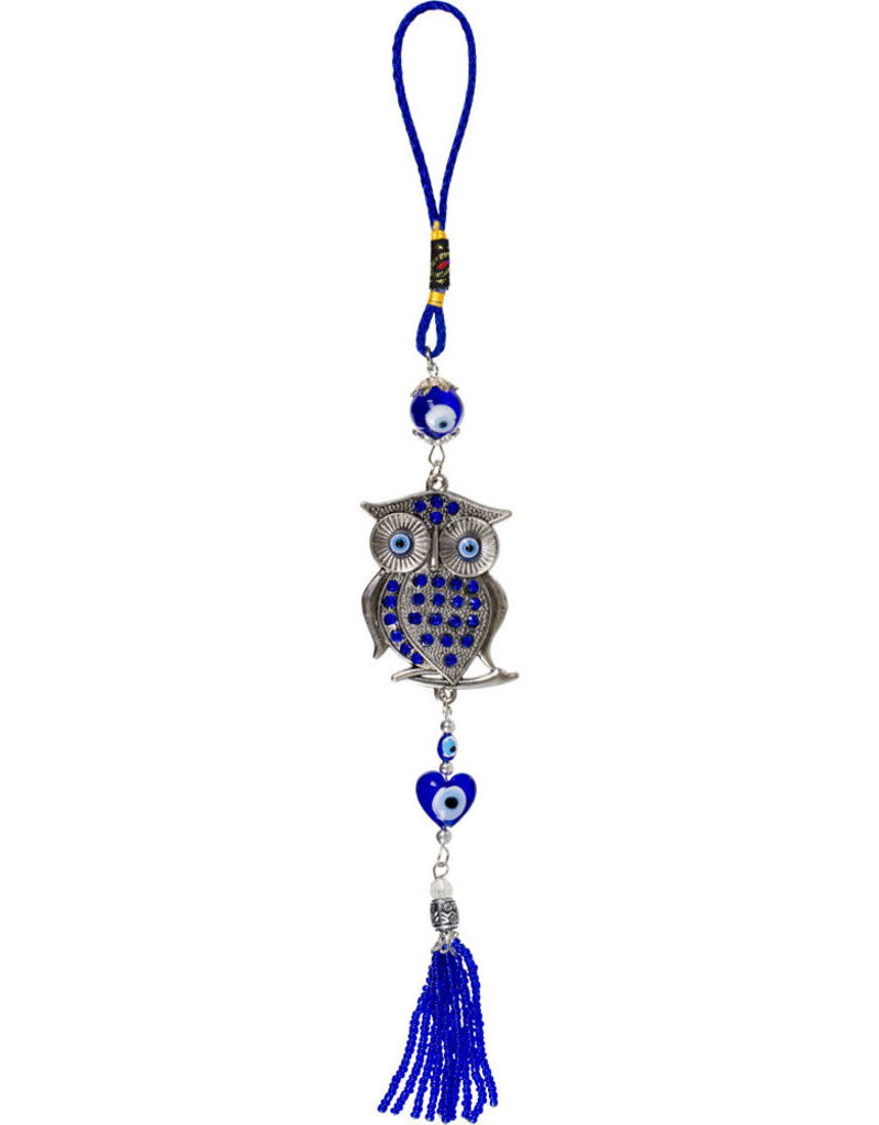 Evil Eye Talisman Owl Hanging