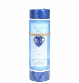 Candle - Harmony with Lapis Lazuli Heart Amulet