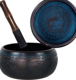 Singing Bowl - Medicine Buddha - Blue 8 inch - 31235