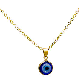 Necklace- Evil Eye- Blue, Gold- 99432