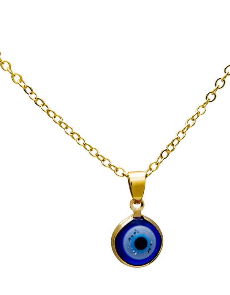 Necklace- Evil Eye- Blue, Gold- 99432