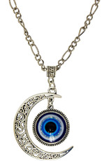 Necklace- Evil Eye- Crescent Moon- 99334