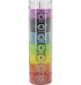 7 Day Candle - 7 Color Chakras