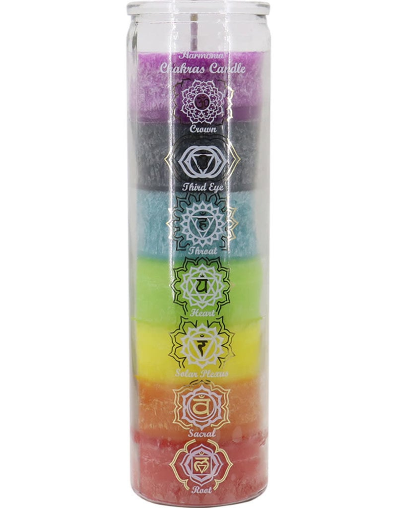7 Day Candle - 7 Color Chakras- 81557