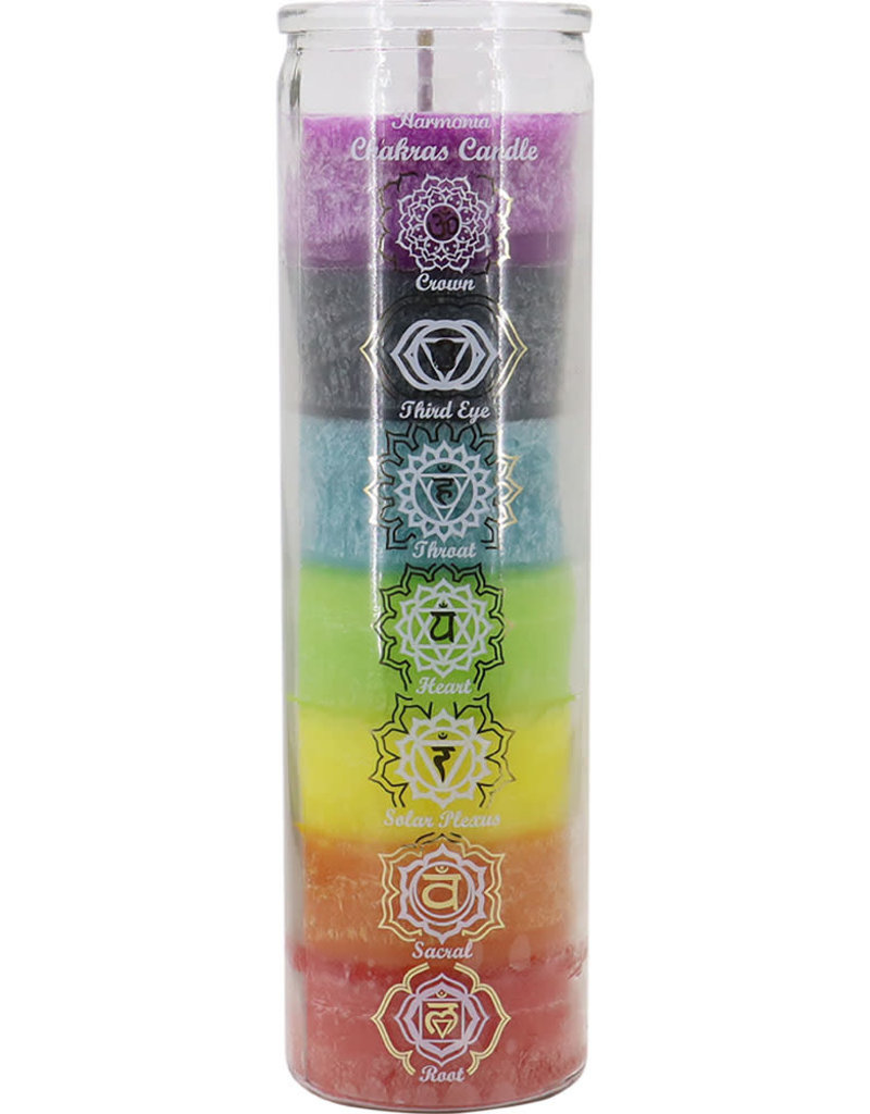 7 Day Candle - 7 Color Chakras