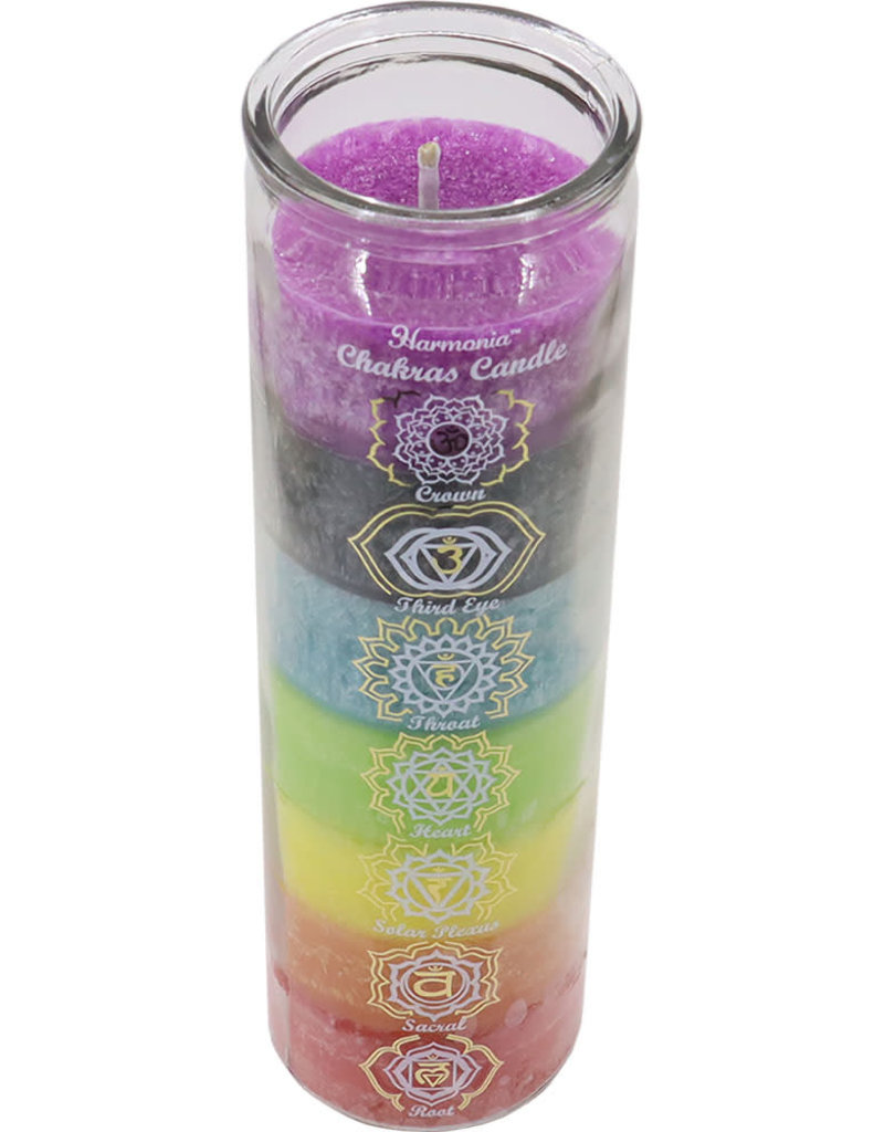 7 Day Candle - 7 Color Chakras