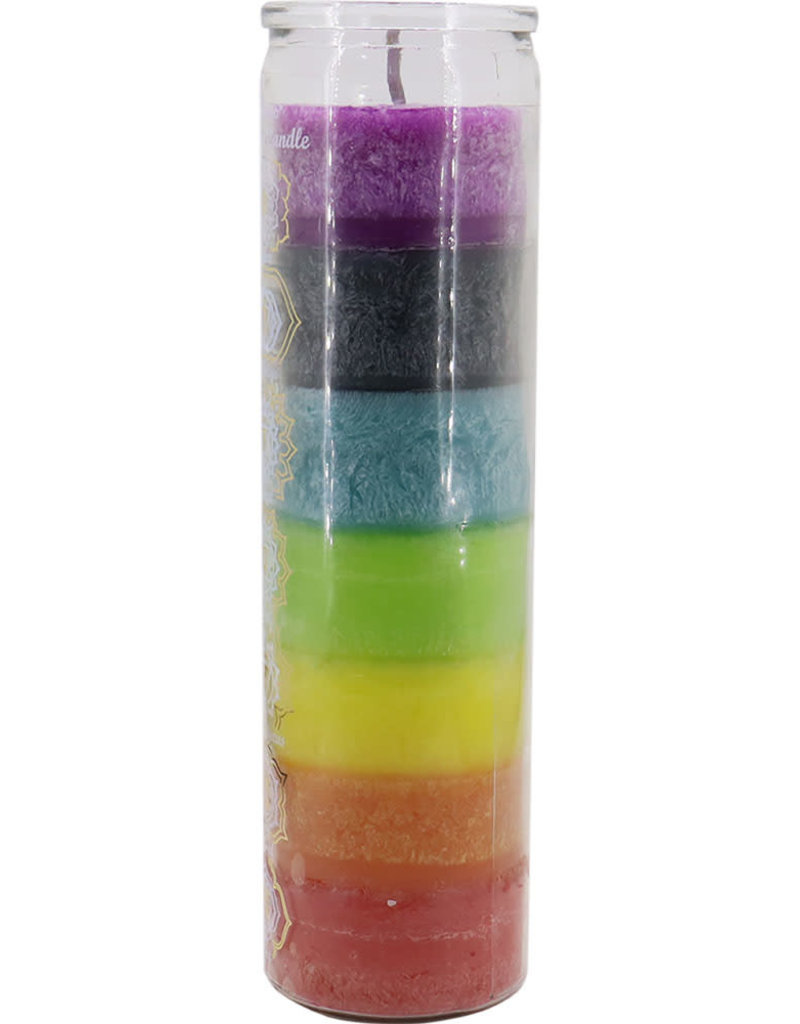 7 Day Candle - 7 Color Chakras