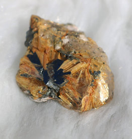 Hematite with Golden Titanium Rutiles - 5