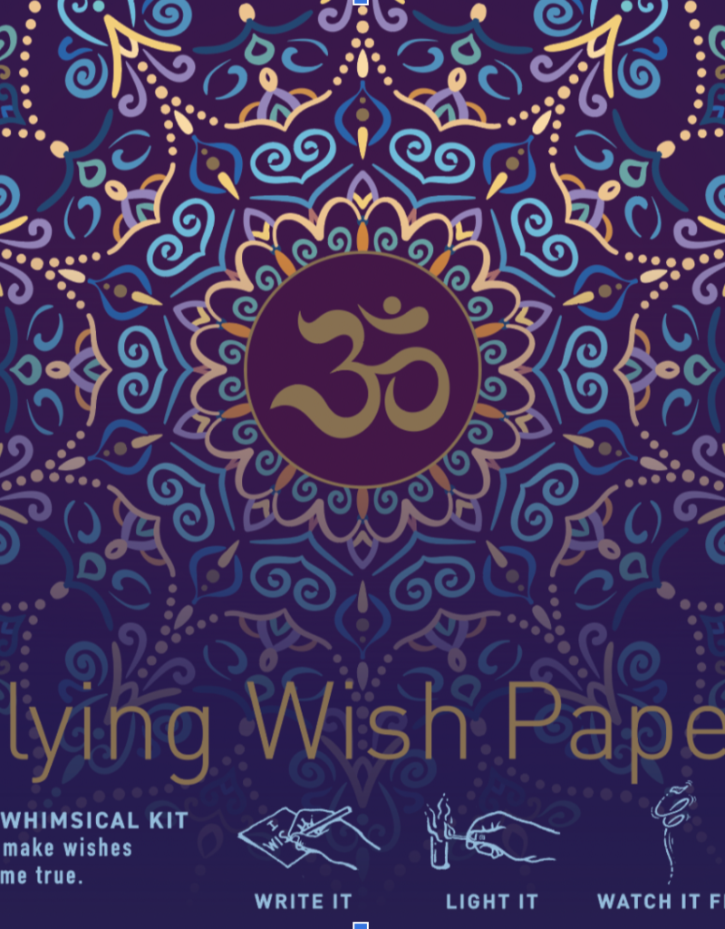 Purple Om Flying Wish Paper