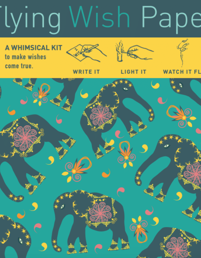 Elephants Flying Wish Paper