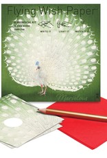 Peacock Flying Wish Paper