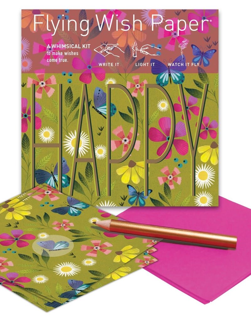 Flying Wish Paper - Happy - FWP-Mini-M-701-Happy