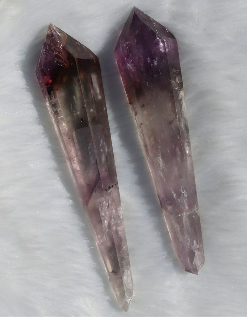Brazilian Singing Double Point Amethyst with Lithium
