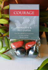 Gemstone Set- Courage- Hematite, Red Jasper- 125COU