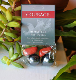 Gemstone Set- Courage- Hematite, Red Jasper- 125COU