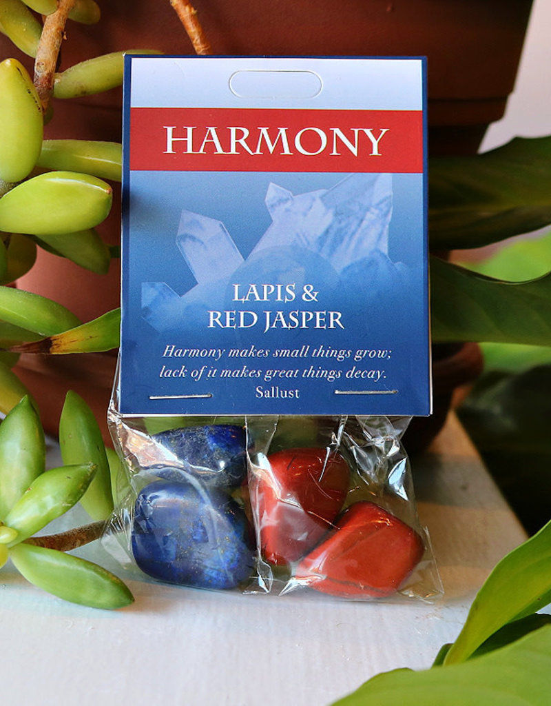Gemstone Set- Harmony- Lapis, Red Jasper