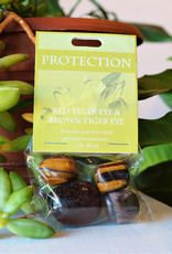 Gemstone Set- Protection- Red Tiger Eye, Brown Tiger Eye- 125PR