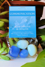 Gemstone Set- Communication- Blue Opalite, Opalite- 125CM