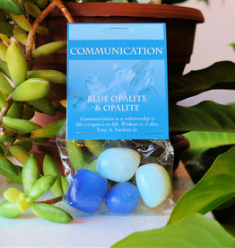 Gemstone Set- Communication- Blue Opalite, Opalite- 125CM